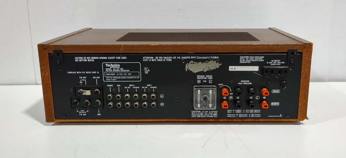 Technics by Panasonic SA-300 35W Per Channel 8Ω AM/FM Vintage