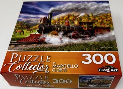 Cra-Z-Art Puzzle - Full Steam Ahead - Marcello Corti - 300 Pieces - Complete
