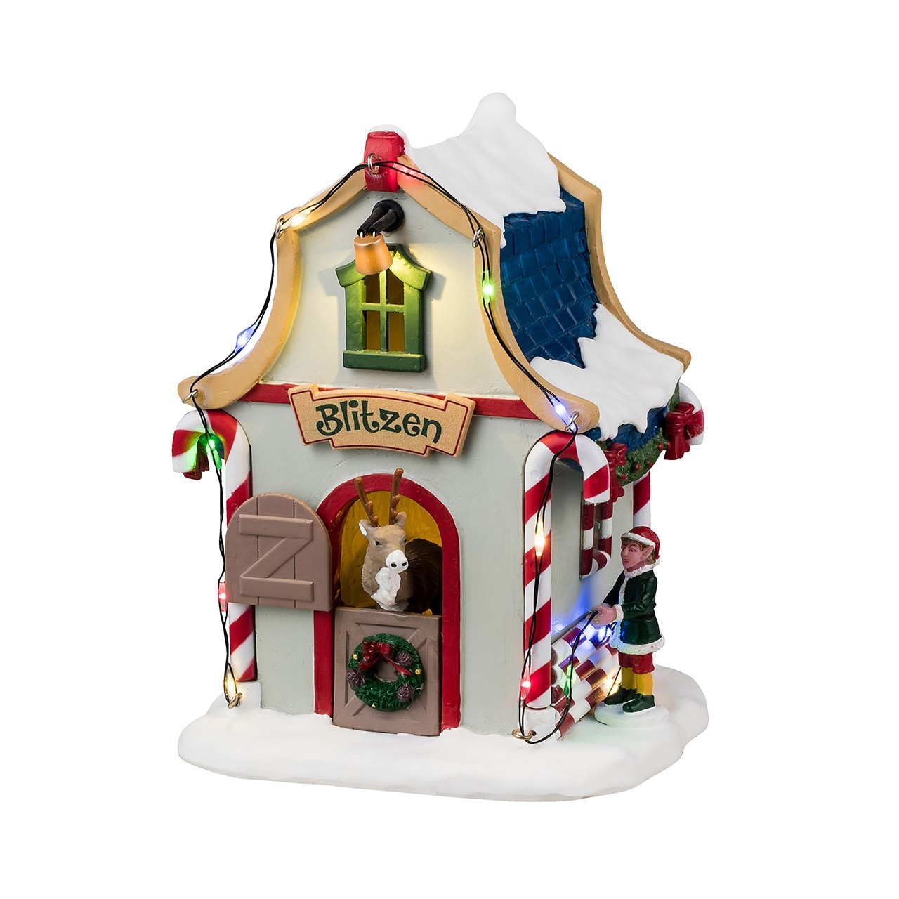 LEMAX 44334 Blitzen's Den, AC Adaptable (Not included)