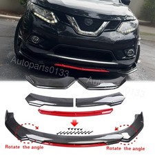 Carbon Fiber Style For Nissan Juke Front Bumper Lip Spoiler Splitter Body Kit
