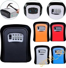 Wall Mounted Door Key Safe Box Lock 4 Digit Combination Security Locker Outside