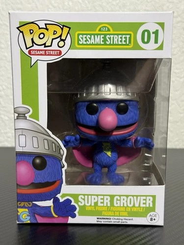 New Funko Pop! Sesame Street - Super Grover W/Soft Protector