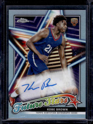 2023-24 Topps Chrome #FSA-KB Kobe Brown Future Stars Autographs