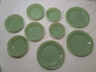 Vintage Fire King Jadeite Jane Ray Dinner Plate 1948-50 Anchor Hocking Jade-ite