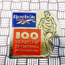Reebok 100 Years of Sporting Achievements Metal Pin Badge 20mm x 20mm