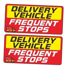 Delivery Driver Car Sticker 9  4.3 Inches Reflective Delivery Vehicle