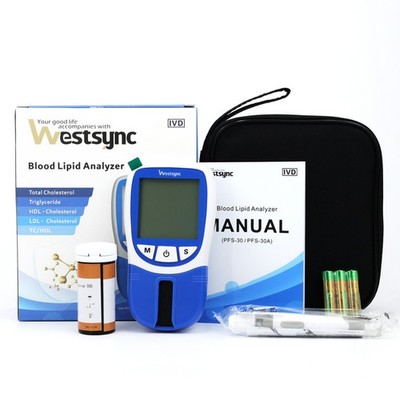 5 in 1 Optics Blood Lipid Analyzer Total Cholesterol (TC) with 10pcs Strips