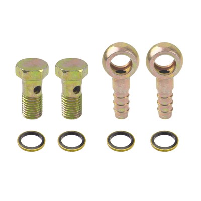 5pcs 10mm Diameter Car Banjo Hose Barb Bolt Fittings Universal Banjo Fitting Fuel Line Adapter Connector