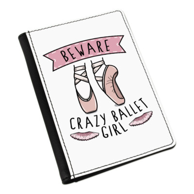 Gift Base Reisepasshülle Geldbörse Organizer Schwarzer Kunstleder Ballerina