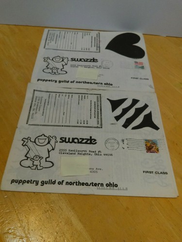 Lot of 2 Swazzle Puppetry Guild of Northern Ohio Monthly Pamphlets for Members - Picture 3 of 4