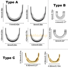 100PCS Spinner Clevises Clip Spinner Lure Bait Making Easy Spin Brass Sliver