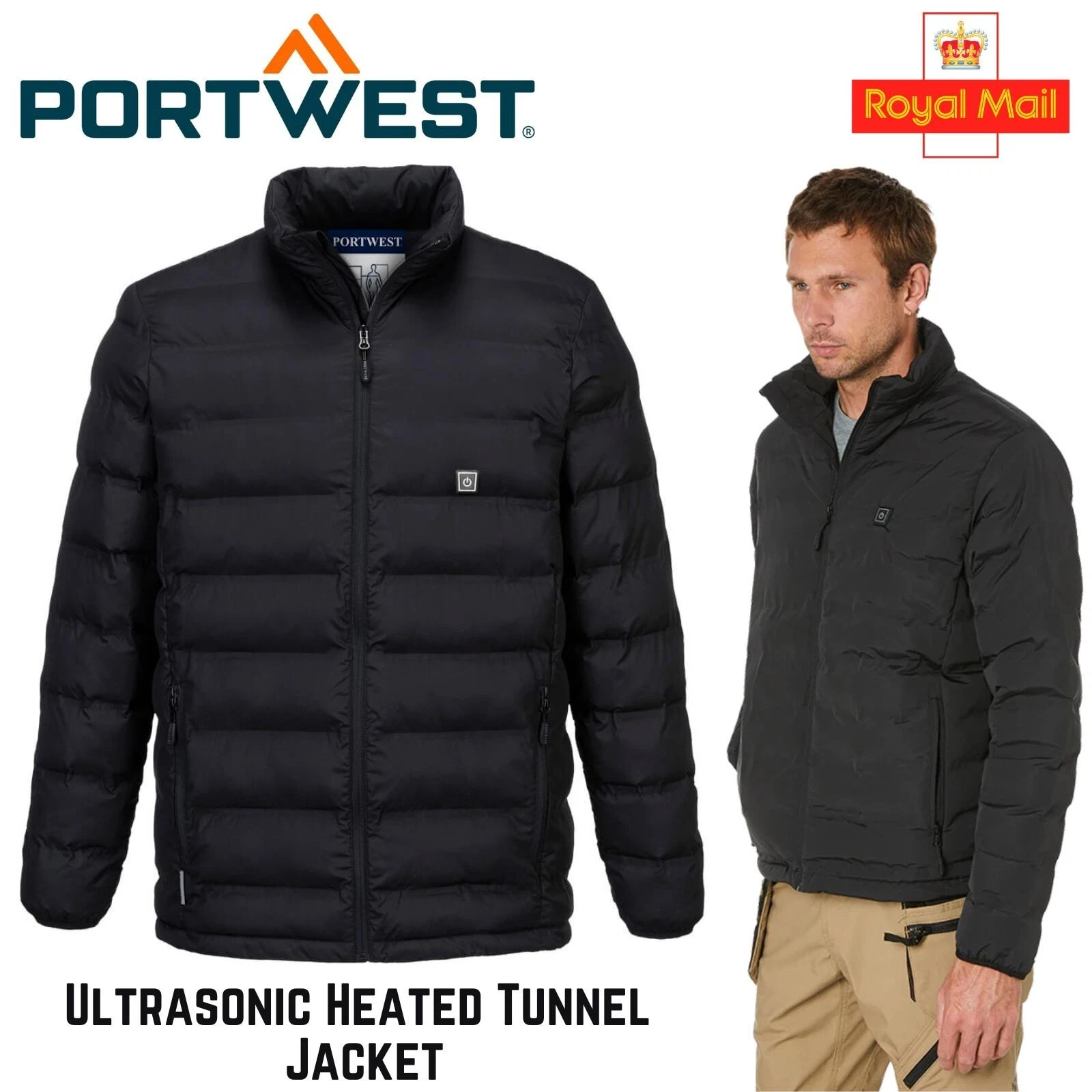 PORTWEST Ultrasonic Heated Tunnel Jacket Water Resistant Padded Thermal Coat
Opens in a new window o