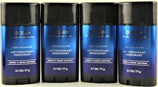 QTY 4 - Bath  Body Works OCEAN Antiperspirant Deodorant Sweat Odor for Men 2.7z