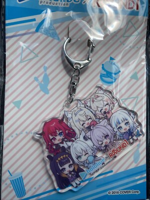 Hololive production x Round 1  Collab Exclusive Limited Keychain Chibi Style