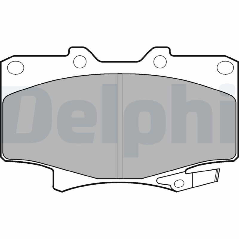 Plaquettes de frein Delphi LP962 frein à disque Toyota Land Cruiser