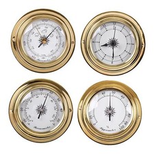 4x Barometri Orologio Misuratore Termometro Igrometro Kit Strumento Meteo Dia