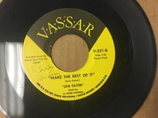 OBSCURE LEW FAVER AUTOGRAPHED 45 “MAKE THE BEST OF IT / MUSICAL HISTORY” Z58