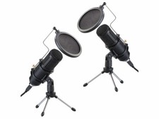 2 microphones à condensateur USB professionnel MC-210.usb - Deluxe - Auvisio