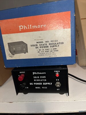 Philmore Solid State Regulated DC Power Supply PS123 Electric Electrical Switch