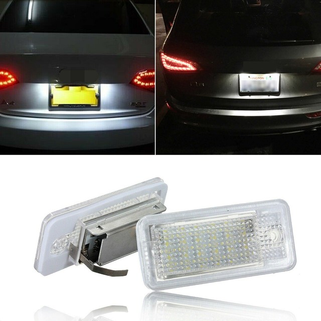 Error Free LED License Plate Lights Lamps OEM Replace For Audi A3 A4 A6