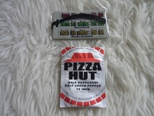 Nerd block back to the future time travel luggage tag + replica pizza part II