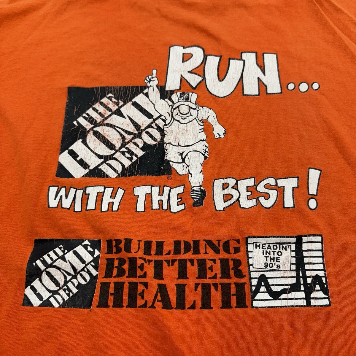Vintage Home Depot T Shirt Single Stitch No Finish Line 90s
