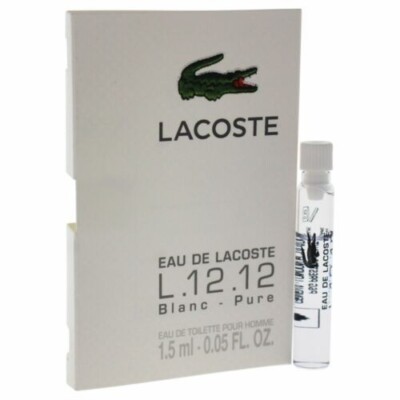 x4 Lacoste Eau De Lacoste L.12.12 Blanc Pure Vial Splash