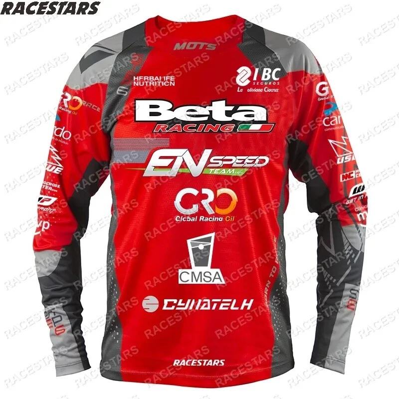 Camisetas Beta Manga Larga Carreras Enduro Motocicleta Motocross Off-Road MTB Foto 2 de 4