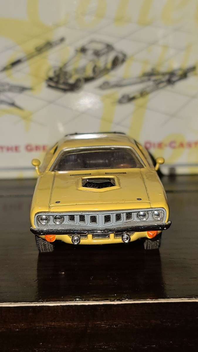 Matchbox 1/43 - Plymouth Cuda 440 Jaune Et Noire 1975