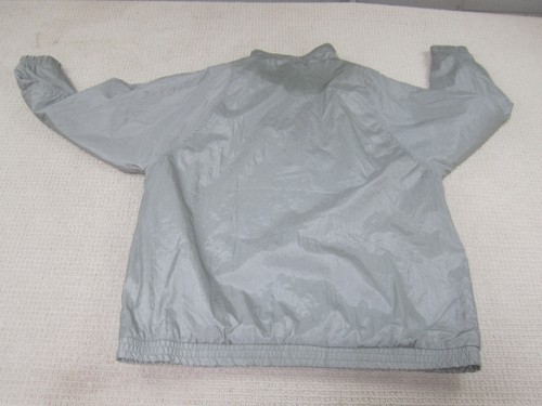 Haband Womens Jacket XL Gray Button Up Windbreaker Nylon Tudor Court - Picture 10 of 14