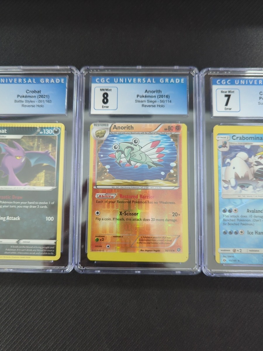 Lot Of Pokémon Error Cards Miscut CGC Crimped Alignment Dot