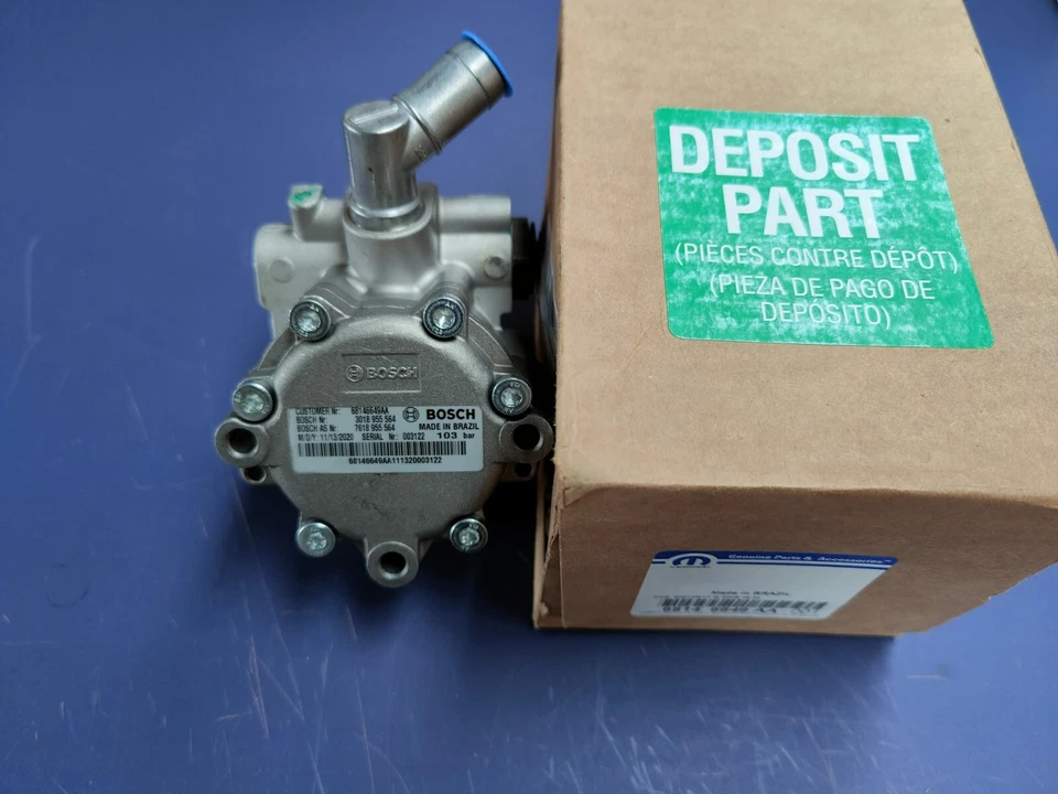 New Genuine Mopar Power Steering Pump Without Pulley Jeep Wrangler JK 3.8L 07-11 - Image 3 of 4
