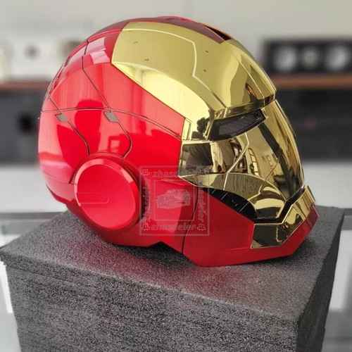 Iron Man Gold MK5 Helm Elektronisch Sprachaktiviert Öffnen & Schließen Maske Autoking Neu - Bild 2 von 23