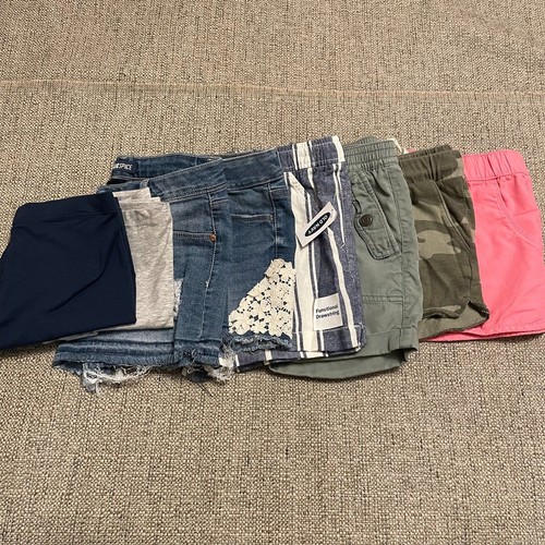 Girl's Eight Pair Shorts Bundle Carters, Old Navy, Gap, SO, Size 12