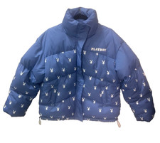 Missguided Playboy Women"s Puffer Jacket, Size: 8, Long Sleeve
