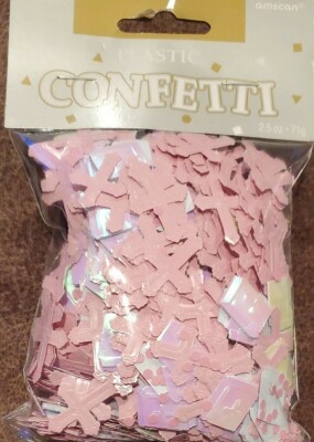 Easter/Christening/ Religious PINK Crosses & Bibles - Table Confetti 2.5 oz- NEW