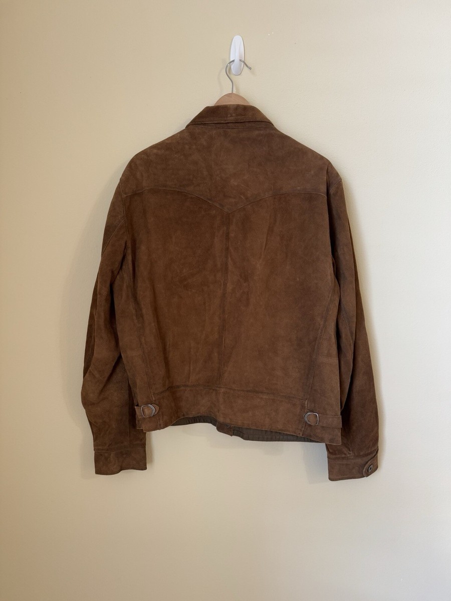 RRL Double RL Ralph Lauren Suede Roughout Alston Leather Jacket