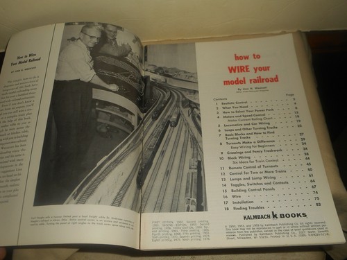 How to Wire Your Ho Scale Model Railroad Linn H. Westcott 1976 Kalmbach Books - Picture 2 of 12