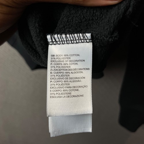 The North Face Mens Sweater Small Black Logo Hooded Fleece Heavyweight Gorpcore - Picture 12 of 15