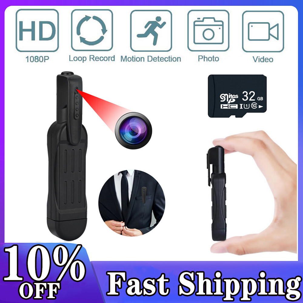 Mini Pocket Pen Camera Hidden 1080P HD Video Recorder Body Portable