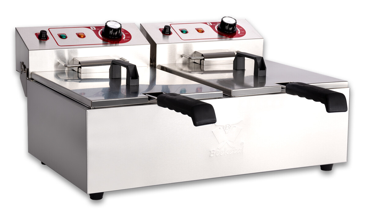 Friteuse Fritteuse Fritöse Fettbackgerät Profi Gastronomie Gastro Beeketal