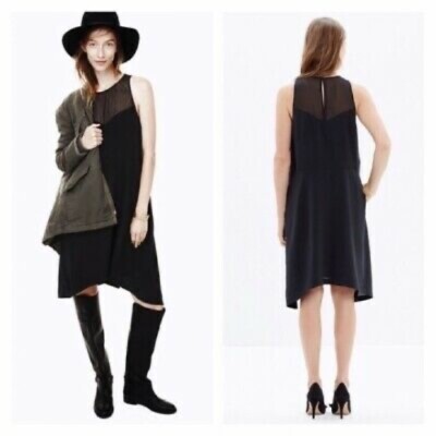 madewell silk trapeze dress Madewell Silk Trapeze Cami Dress in