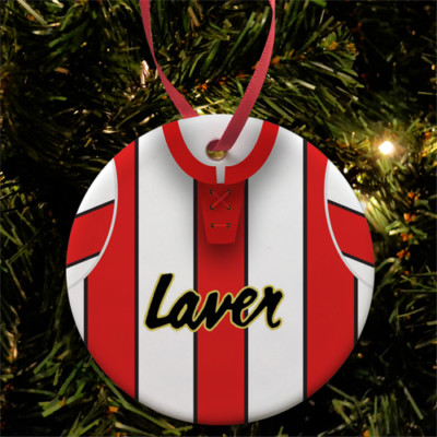 Sheffield United 1992 Retro Heimtrikot Christbaumschmuck Kugel Keramik
