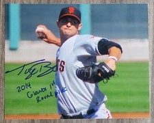 Tyler Beede Signed 8x10 Photo San Francisco Giants Vanderbilt MLB RAD