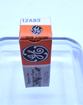 GE Sylvania 12AB5  Electronic Vacuum Tube Untested
