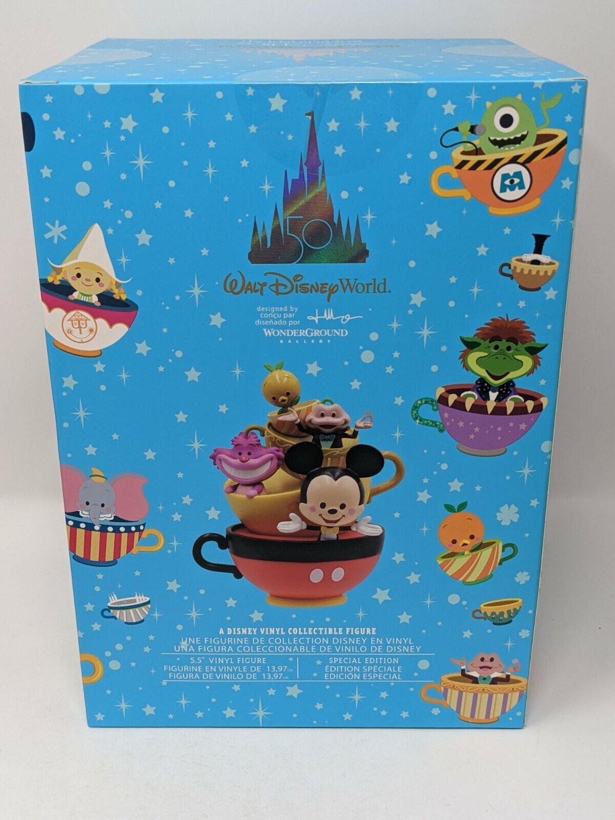 WDW 50th Kingdom Of Cute Wonderground Teacups Figurine Disney ...