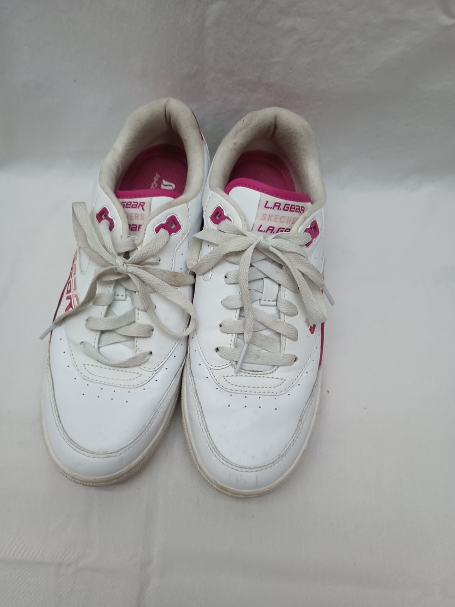 LA GEAR Women Sz 8.5 Sneakers Low White/ Pink Retro | eBay