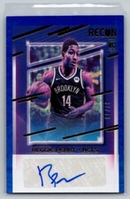 2020-21 Panini Recon #RRS-REG Reggie Perry Blue Rookie Auto 37/49 RC NETS