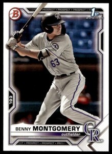 2021 Bowman Draft Benny Montgomery G37 Colorado Rockies #BD-84