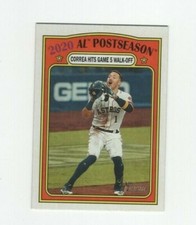 2021 TOPPS HERITAGE - 2020 AL POSTSEASON CORREA HITS WALK OFF #23